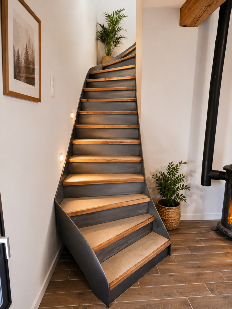 escalier sur mesure métallerie